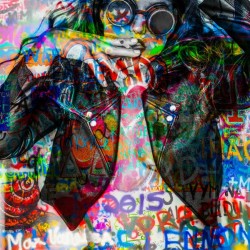 LA FEMME A LA VESTE DE CUIR 